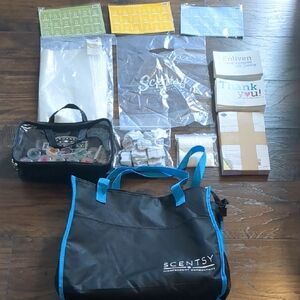 Scentsy Black Tote And Consultant Items With Samples